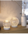 Lampe boule à piles 13cm