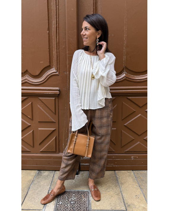 Pantalon à carreaux