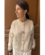 Gilet à boutons dorés