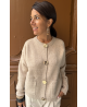 Gilet à boutons dorés