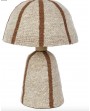Lampe en jute + terracota