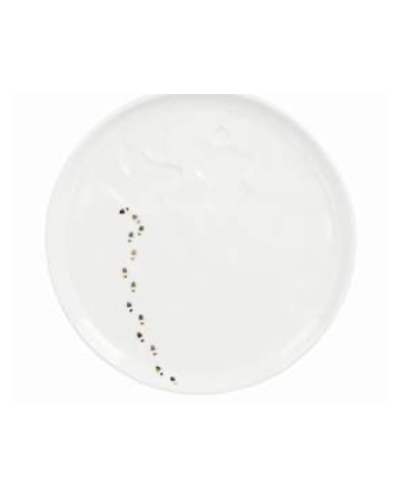 Assiette en porcelaine "Promenade des anges des neiges"