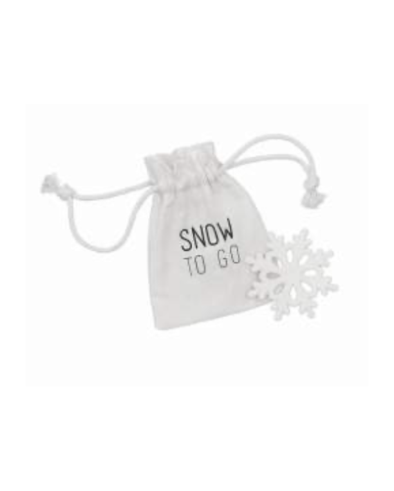 Petit Flocon de neige en porcelaine