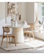 Table ronde beige