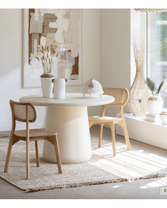 Table ronde beige