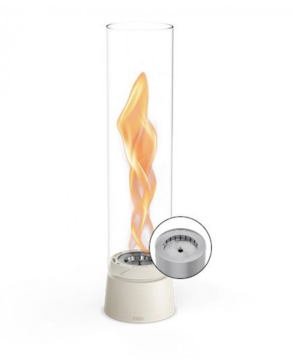 Nouvelle petite cheminée de table crème (Spin900)
