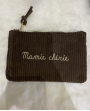 pochette "mamie chérie" chocolat