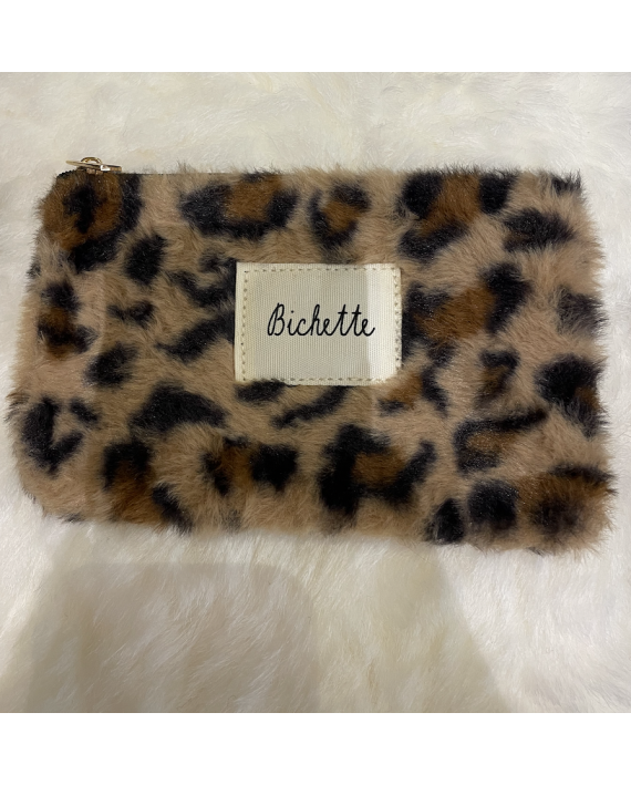 pochette "Bichette" léopard