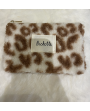 pochette "Bichette" blanche léopard