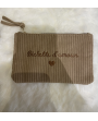 pochette "Bichette d'amour" beige
