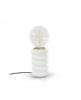 Lampe texturé blanche