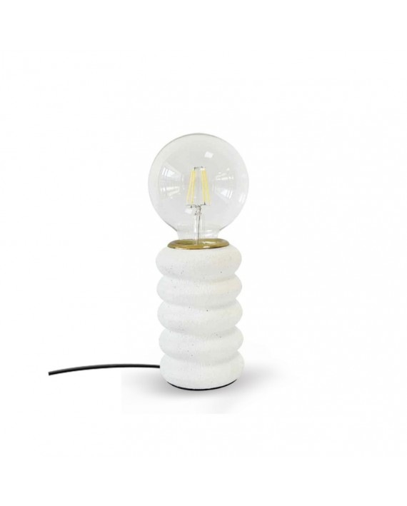 Lampe texturé blanche