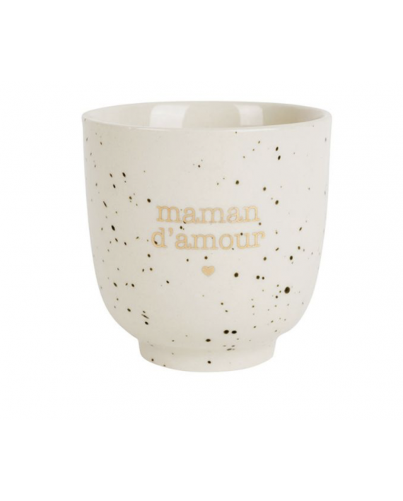 Gobelet "maman d'amour" écru