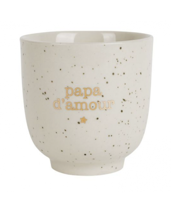 Gobelet "papa d'amour" écru