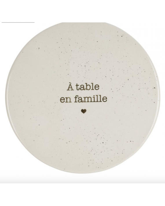 Dessous de plat "A table en famille"