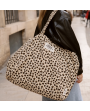 Cabas XXL Léopard Coeur - Amour toujours