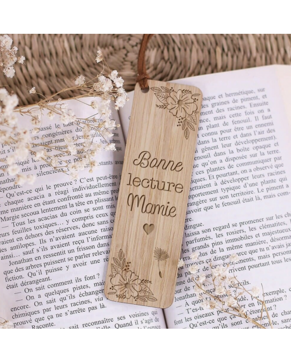 Marque-page - Bonne lecture Mamie