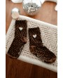 Chaussettes léopard - Coeur