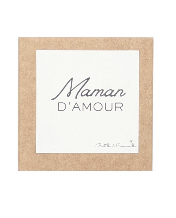 Fleur en plâtre parfumée "MAMAN D'AMOUR"