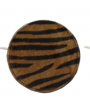 Pochette ronde fourrure tigre
