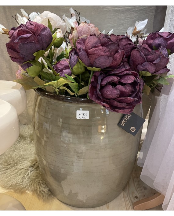 Grand pot d'extérieur taupe