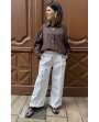 Pantalon large blanc