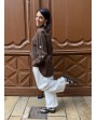 Pantalon large blanc