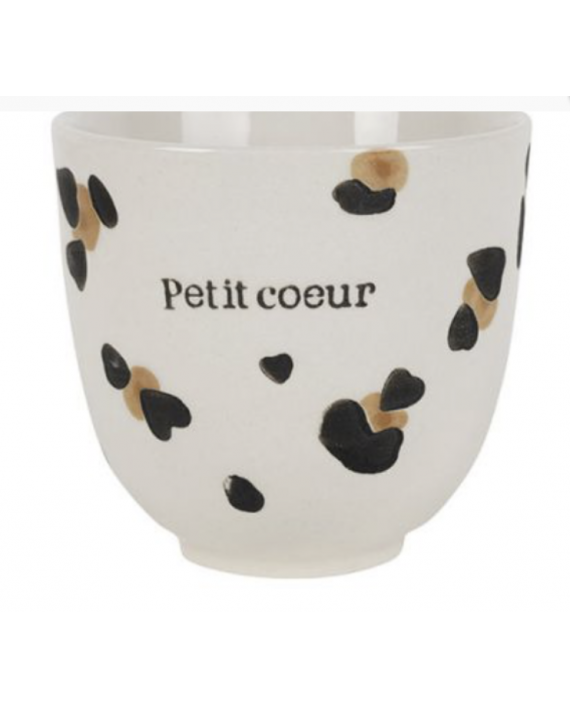 Gobelet/tasse léopard Petit coeur