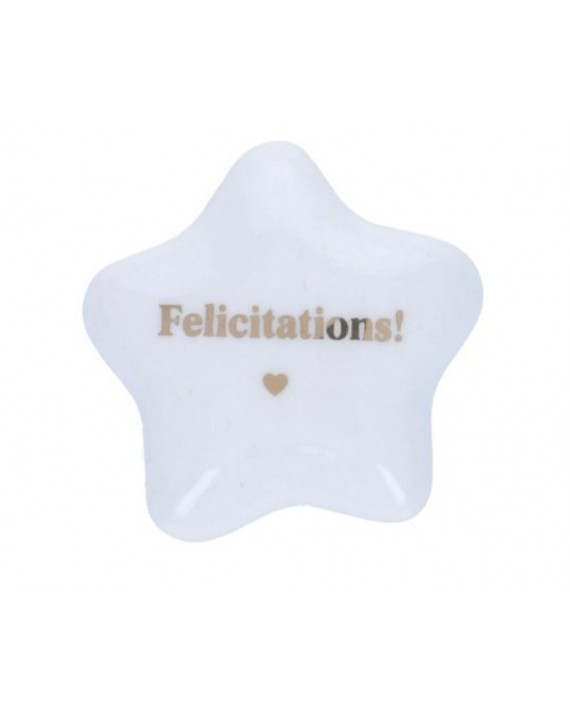 Porte bonheur "félicitations"