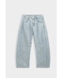 Jean barrel bleu clair