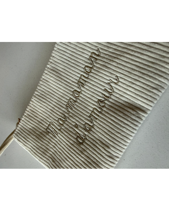 pochette "Ma maman d'amour" écru