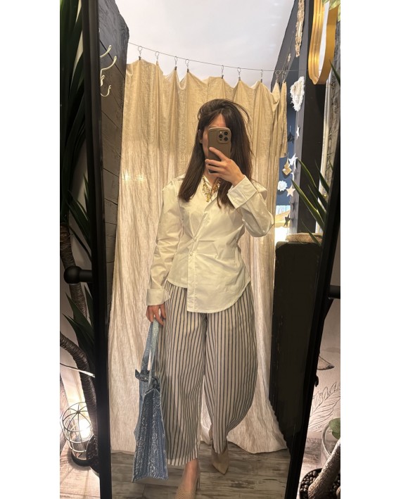 Chemise blanche asymétrique