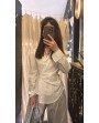 Chemise blanche asymétrique