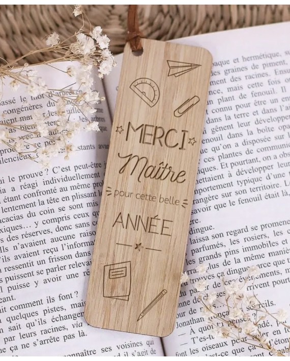 Marque-page - Merci Maître