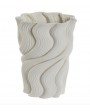Vase en grès blanc