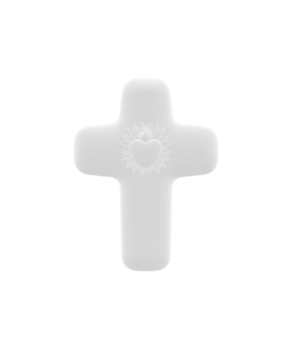 Petite croix ex voto blanc