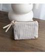 Porte-monnaie beige