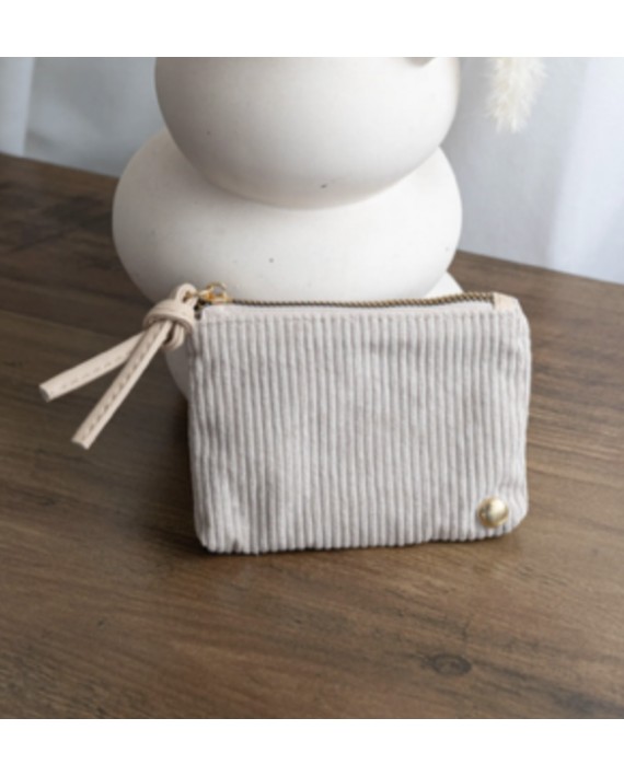 Porte-monnaie beige