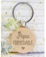 Porte-clé en bois - Papa formidable