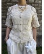 Top en crochet Héloise beige