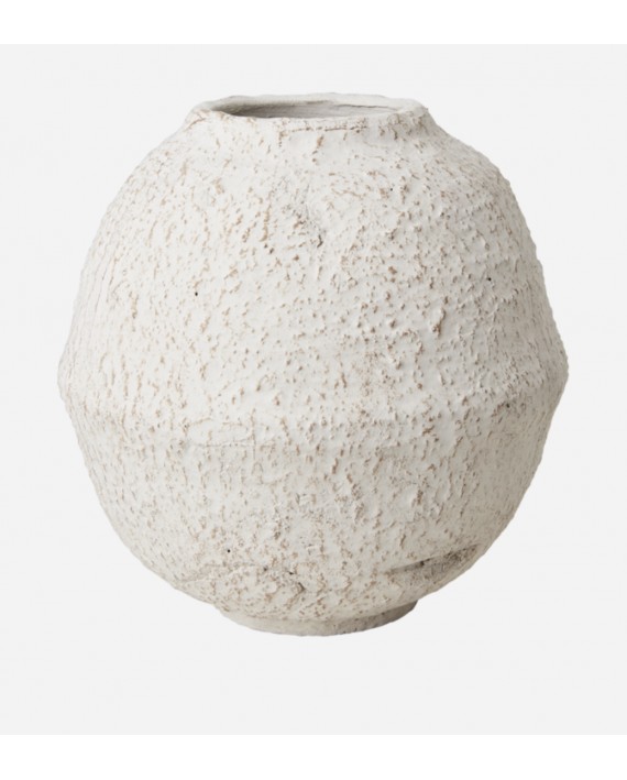 Vase/Pot Rond Ivoire