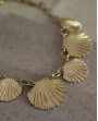 Collier coquillages dorés