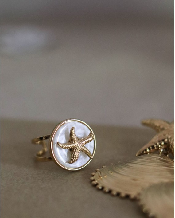 Bague anti-stress étoile de mer