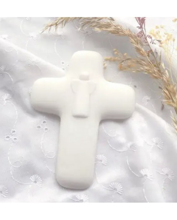 Croix ange en albatre