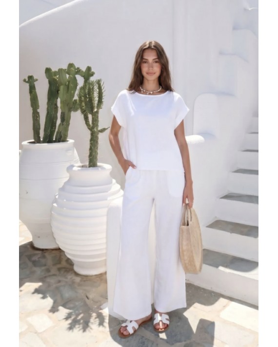 T shirt blanc en éponge