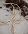 Bracelet coquillages blancs