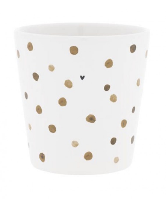 Petite tasse/mug à pois camel