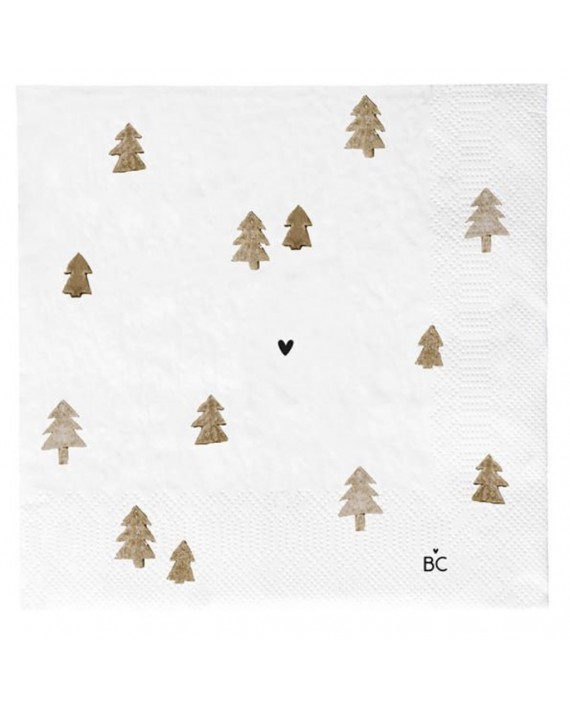 Serviettes en papier sapins camel