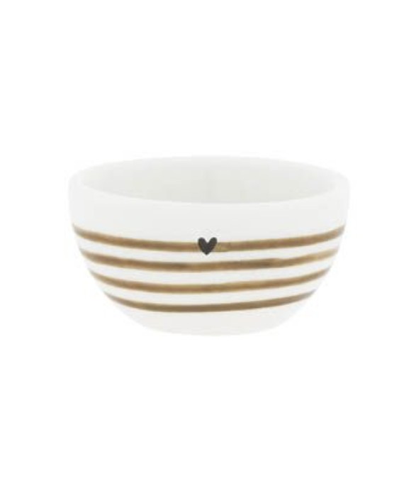Petit bol à sauce rayé