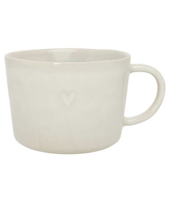 Tasse beige coeur